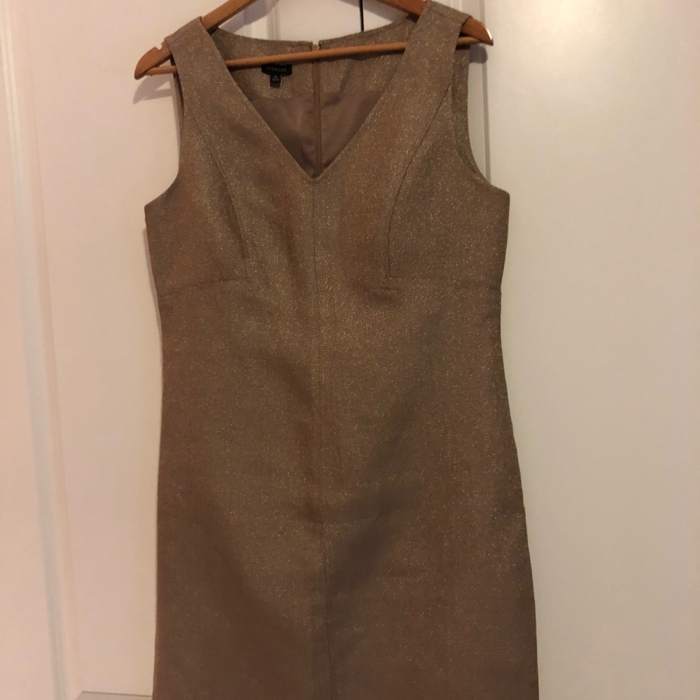 Gold Shimmer Two-Piece Dress Suit